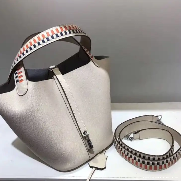 Picotin Hardware In Hermes Beige Tressage Epsom Leather Lock Bag Palladium 0509